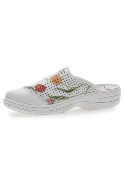 Ciabatte Professionali Bianche in Vera Pelle 5533-MRS CHEF New