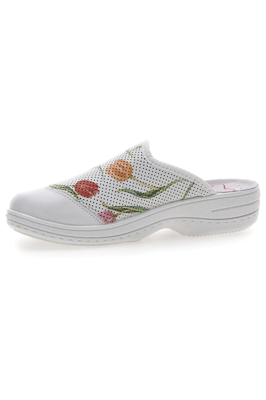 Ciabatte Professionali Bianche in Vera Pelle 5533-MRS CHEF New