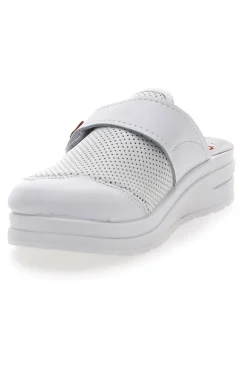 Ciabatte Professionali In Vera pelle bianche Made in Italy 1768-MRS CHEF Outlet
