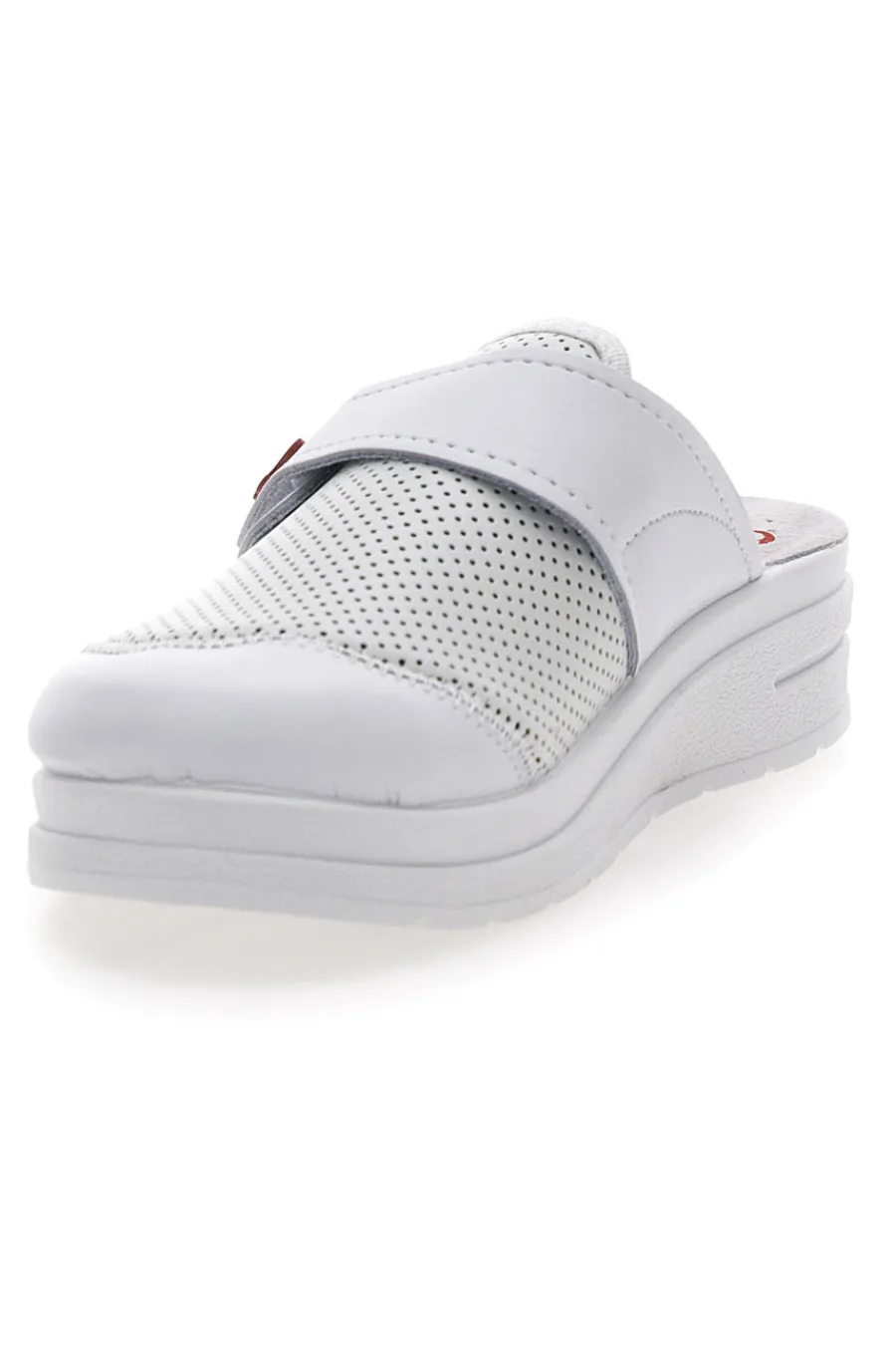 Ciabatte Professionali In Vera pelle bianche Made in Italy 1768-MRS CHEF Outlet