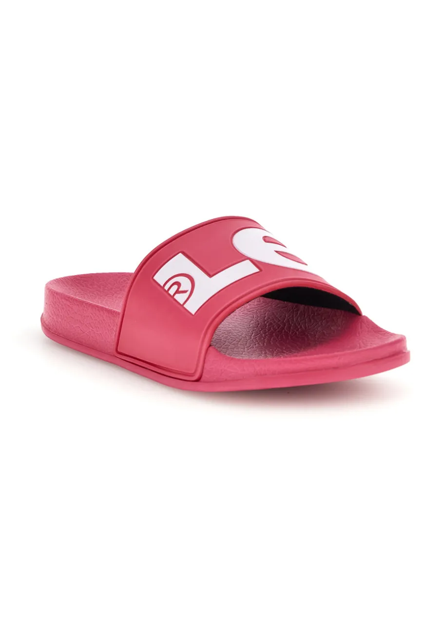 Ciabatte rosa con fascia logo Levi's VPOL0240S