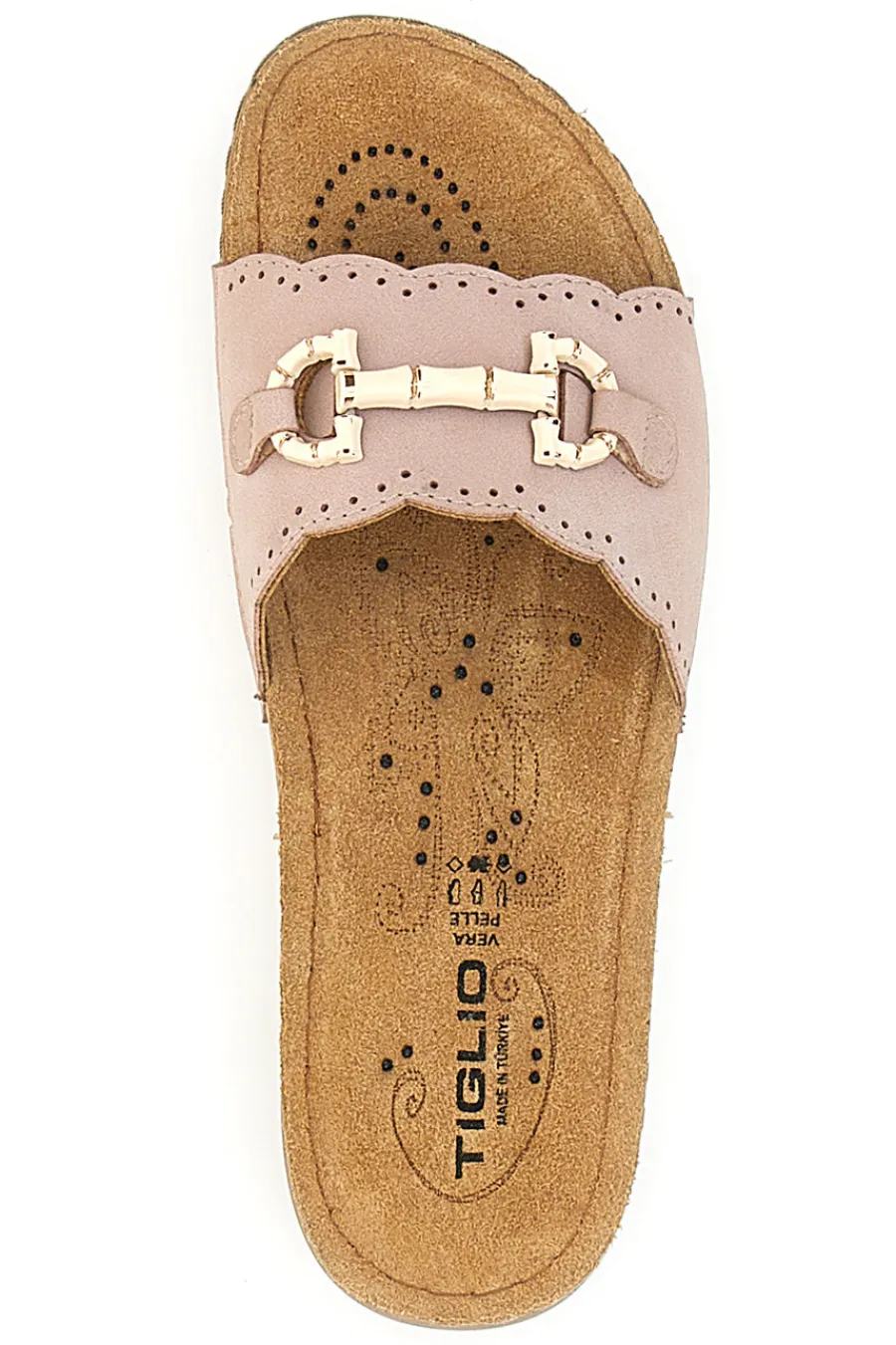 Ciabatte Rosa Con Sottopiede in Vera Pelle 4310-TIGLIO Online