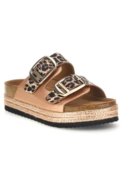 Ciabatte rosa oro con doppia fibbia S11U421-SUPERGA Online