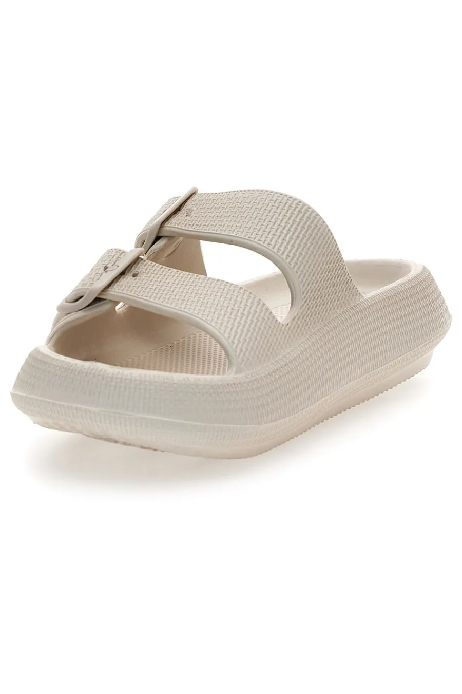Ciabatte Slide Off White Con Fibbie 02-2T2L Hot