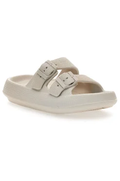 Ciabatte Slide Off White Con Fibbie 02-2T2L Hot