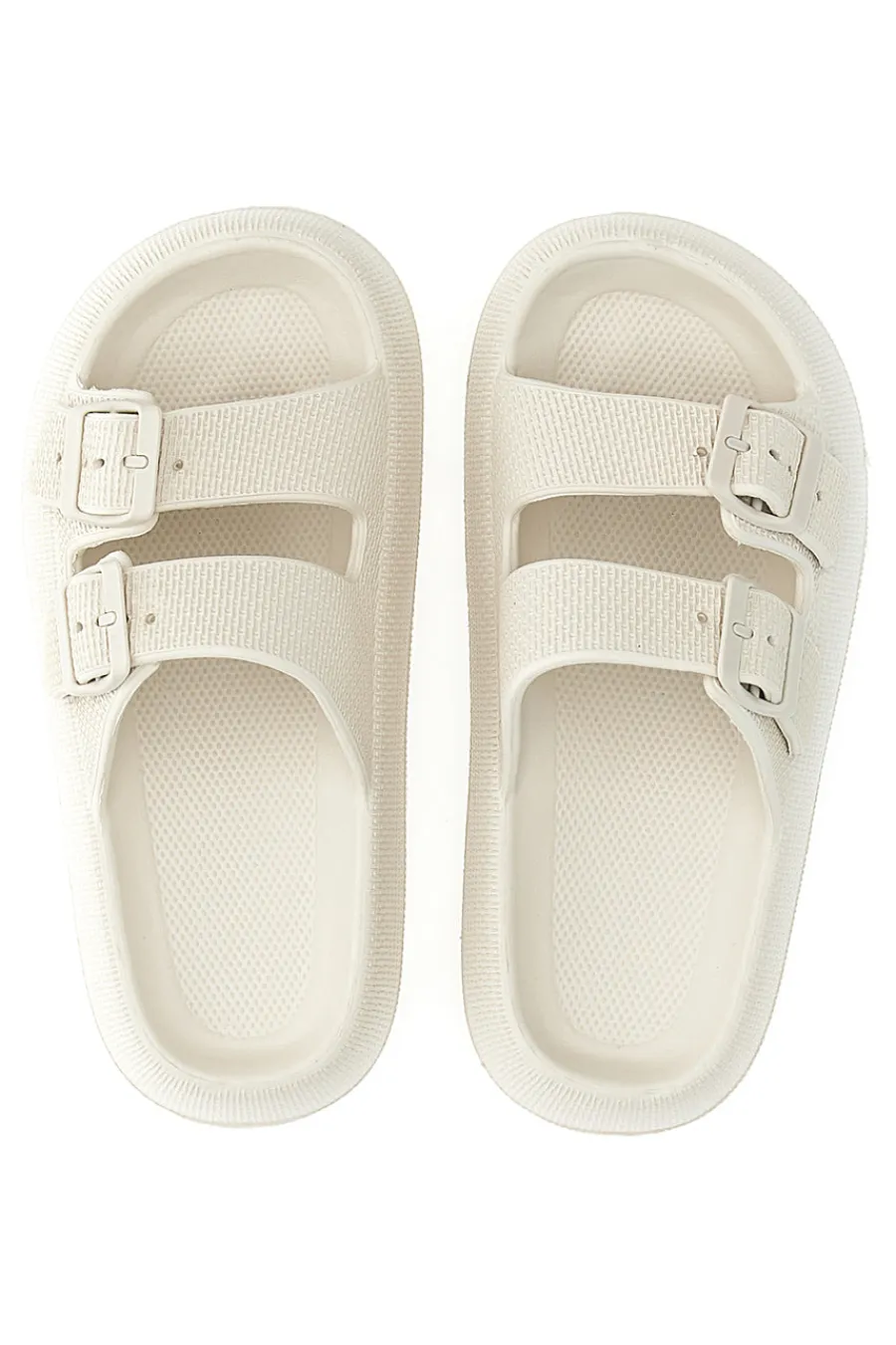 Ciabatte Slide Off White Con Fibbie 02-2T2L Hot