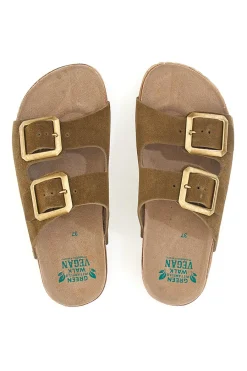 Ciabatte doppia fibbia suola antiscivolo Vegan 335CF20631S-PITTARELLO GREEN WALK Clearance