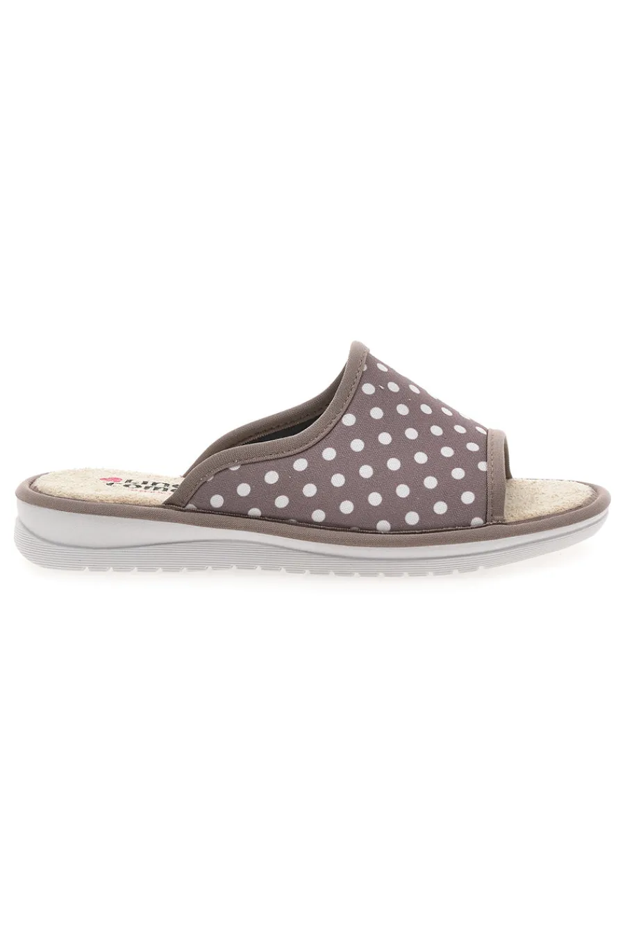 Ciabatte e a Pois Bianchi Made in Italy 5179-LINEA COMODA