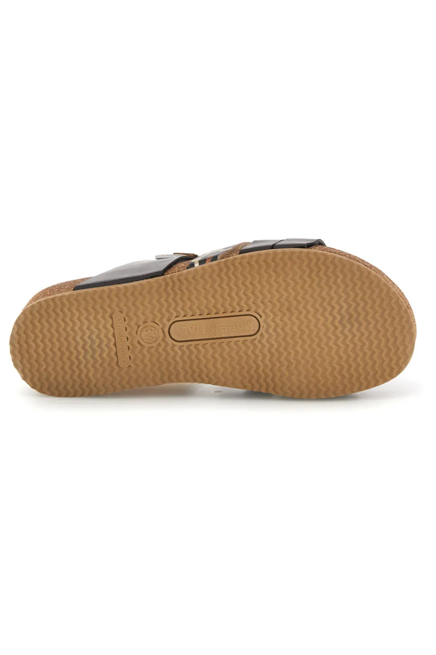 Ciabatte testa di moro con dettagli animalier e oro glitterato 293A410SR-PITTARELLO ECO
