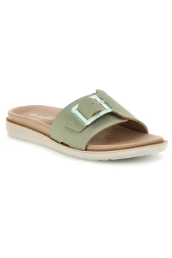 Ciabatte verdi con fibbia regolabile 08 SF-INBLU Outlet