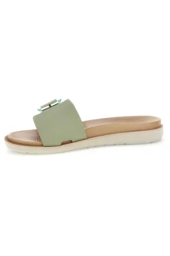 Ciabatte verdi con fibbia regolabile 08 SF-INBLU Outlet