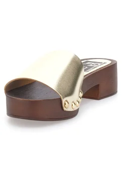 Ciabatte Zoccoli con borchie dorate e tacco basso 9326-PITTARELLO LOVE Best