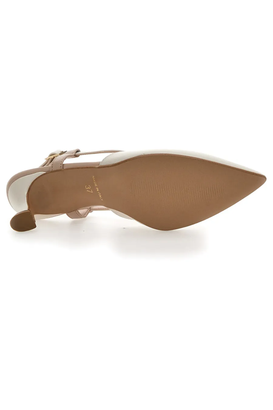 Cremefarbener Slingback-Dekolleté 506P-PITTARELLO COUTURE Discount