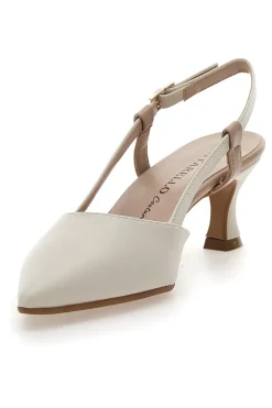 Cremefarbener Slingback-Dekolleté 506P-PITTARELLO COUTURE Discount