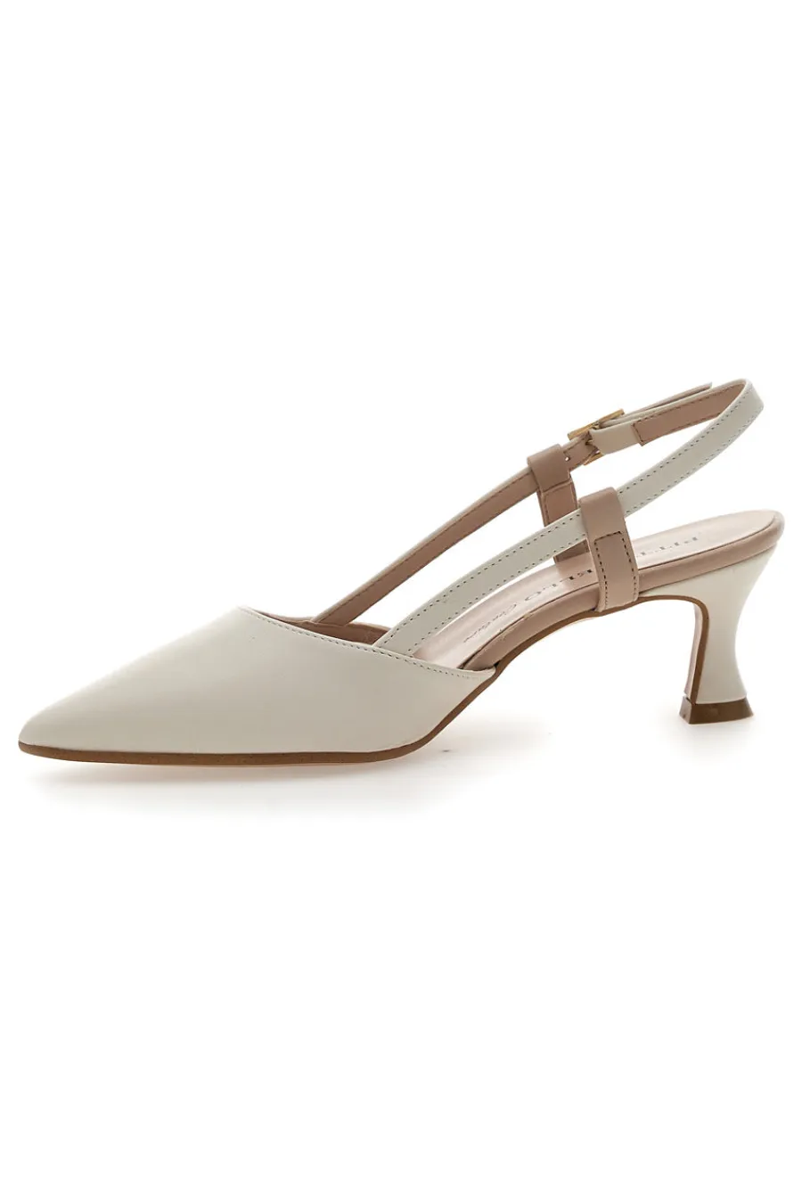 Cremefarbener Slingback-Dekolleté 506P-PITTARELLO COUTURE Discount