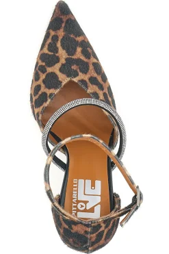 Décolleté animalier con cinturini e tacco a rocchetto 7092-PITTARELLO LOVE Outlet