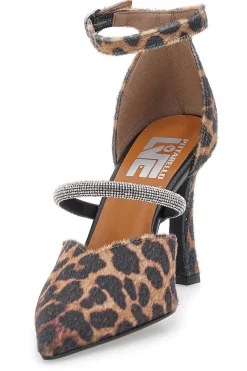 Décolleté animalier con cinturini e tacco a rocchetto 7092-PITTARELLO LOVE Outlet