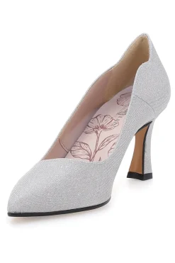 Décolleté argento glitter con tacco medio 5384-PITTARELLO ROMANTIC Online