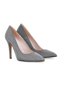 Dècolletè a stiletto nere con brillantini 2423-PITTARELLO ROMANTIC Discount