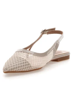 Décolleté beige con cinturino posteriore Le havre XQJ52012-LE HAVRE PARIS Discount