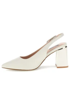 Décolleté beige con cinturino slingback tacco largo Burani 51882c1235-MARIELLA BURANI Discount