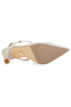 Décolleté Beige Con Cinturino Slingback 8971-LAURA BIAGIOTTI Outlet