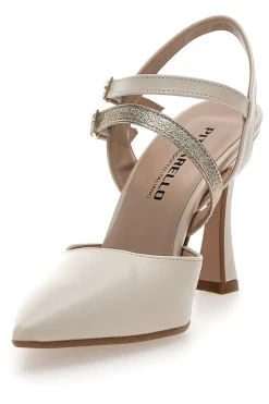 Décolleté Beige con Tacco Alto e Cinturini alla Caviglia 155-PITTARELLO Online