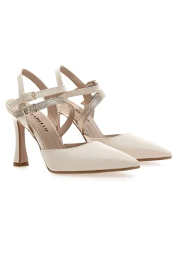 Décolleté Beige con Tacco Alto e Cinturini alla Caviglia 155-PITTARELLO Online