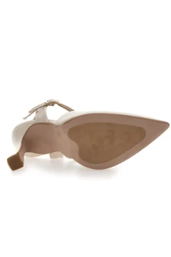 Décolleté Beige con Tacco Alto e Cinturini alla Caviglia 155-PITTARELLO Online