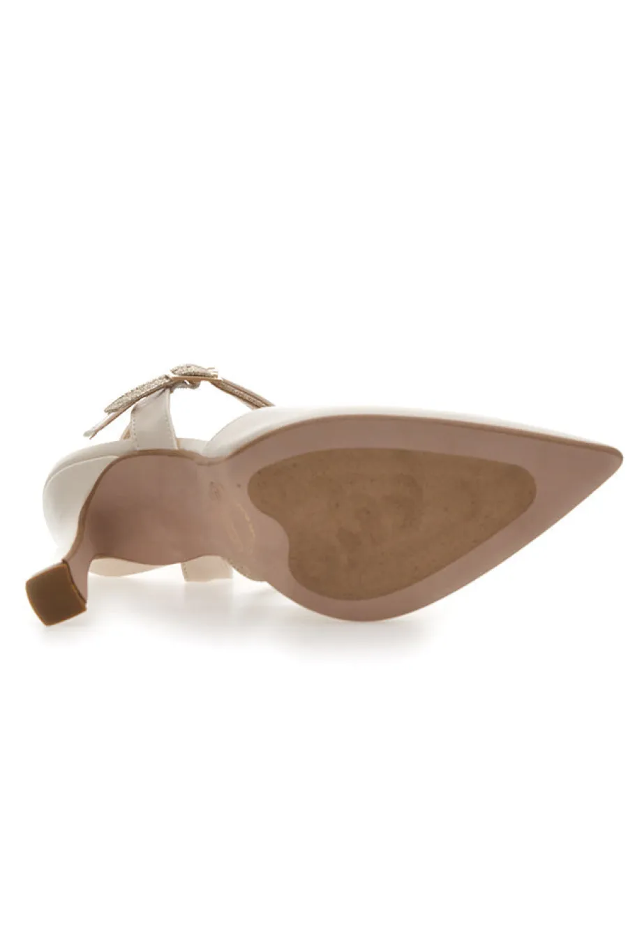 Décolleté Beige con Tacco Alto e Cinturini alla Caviglia 155-PITTARELLO Online
