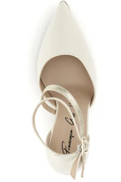 Décolleté beige in vera pelle con cinturino 194-FRANCESCA GRITTI Sale