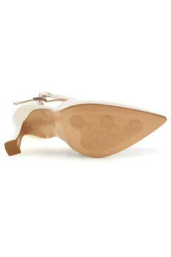 Décolleté beige in vera pelle con cinturino 194-FRANCESCA GRITTI Sale
