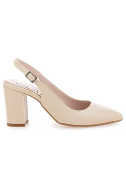 Décolleté Beige Slingback con Tacco Medio 2264-PITTARELLO GLAM Online