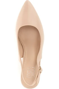 Décolleté Beige slingback tacco medio DQ50233-MON DIEU Online