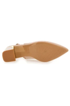 Décolleté Beige slingback tacco medio DQ50233-MON DIEU Online