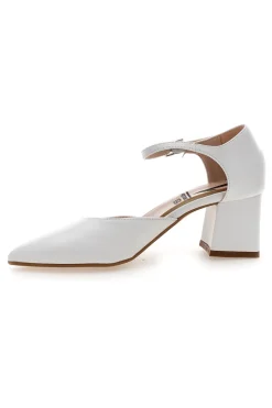 Décolleté bianche con cinturino alla caviglia Made in Italy 4781-PITTARELLO VERA Outlet