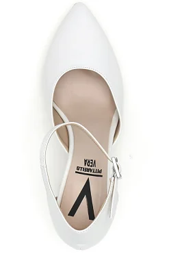 Décolleté bianche con cinturino alla caviglia Made in Italy 4781-PITTARELLO VERA Outlet