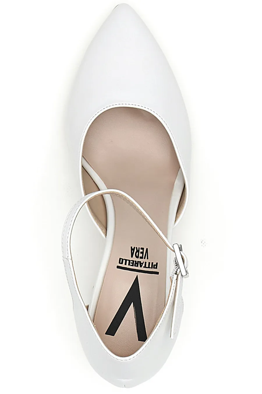 Décolleté bianche con cinturino alla caviglia Made in Italy 4781-PITTARELLO VERA Outlet