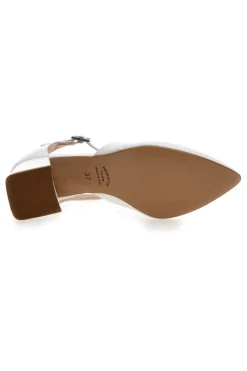 Décolleté bianche con cinturino alla caviglia Made in Italy 4781-PITTARELLO VERA Outlet