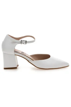 Décolleté bianche con cinturino alla caviglia Made in Italy 4781-PITTARELLO VERA Outlet