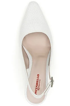 Décolleté Bianche Slingback Effetto Pizzo 2241-PITTARELLO ROMANTIC