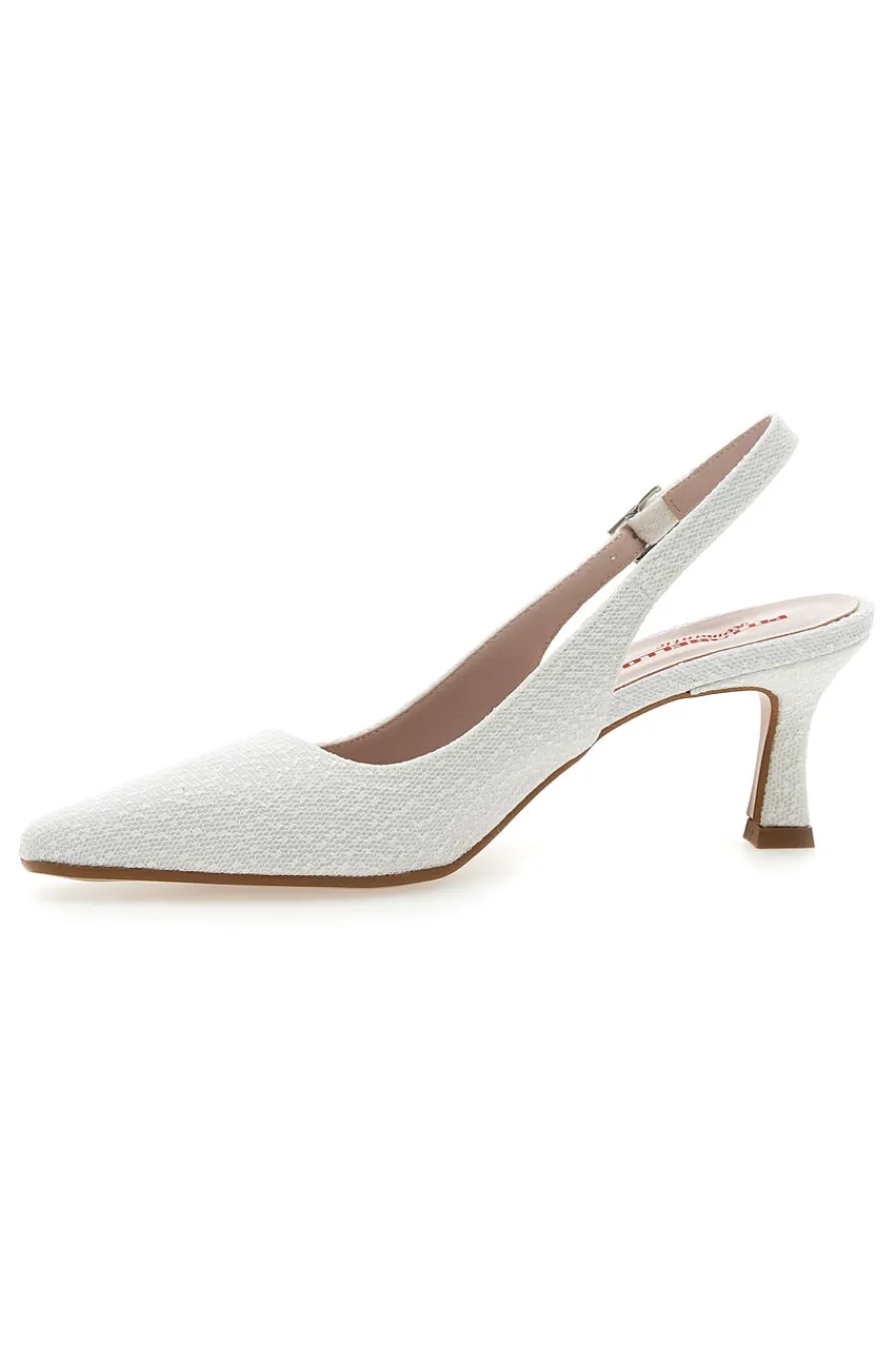 Décolleté Bianche Slingback Effetto Pizzo 2241-PITTARELLO ROMANTIC