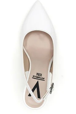 Décolleté bianche slingback Made in Italy Pittarello 4371-PITTARELLO VERA Online