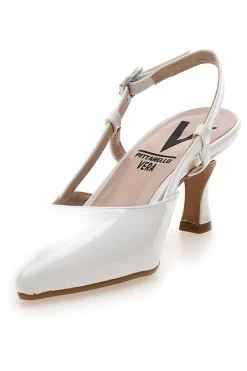 Décolleté bianche slingback Made in Italy Pittarello 4394-PITTARELLO VERA Outlet