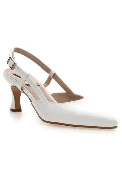 Décolleté bianche slingback Made in Italy Pittarello 4394-PITTARELLO VERA Outlet