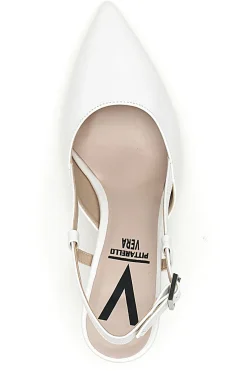 Décolleté bianche slingback Made in Italy Pittarello 4394-PITTARELLO VERA Outlet