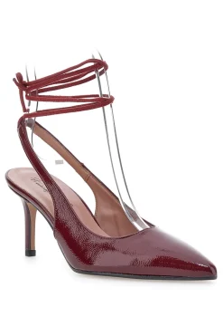 Décolleté bordeaux a punta con laccio alla caviglia P7045-FRANCESCA GRITTI Online