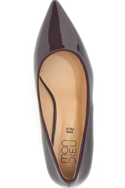 Décolleté bordeaux in vernice con tacco basso 9904H18-MON DIEU Outlet