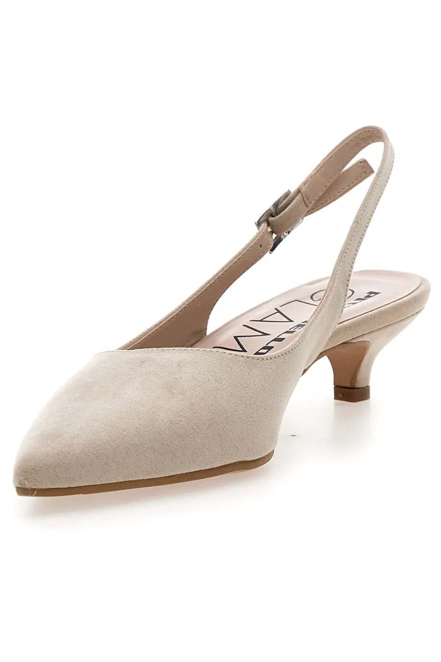 Décolleté da donna beige con cinturino slingback 3123-PITTARELLO GLAM