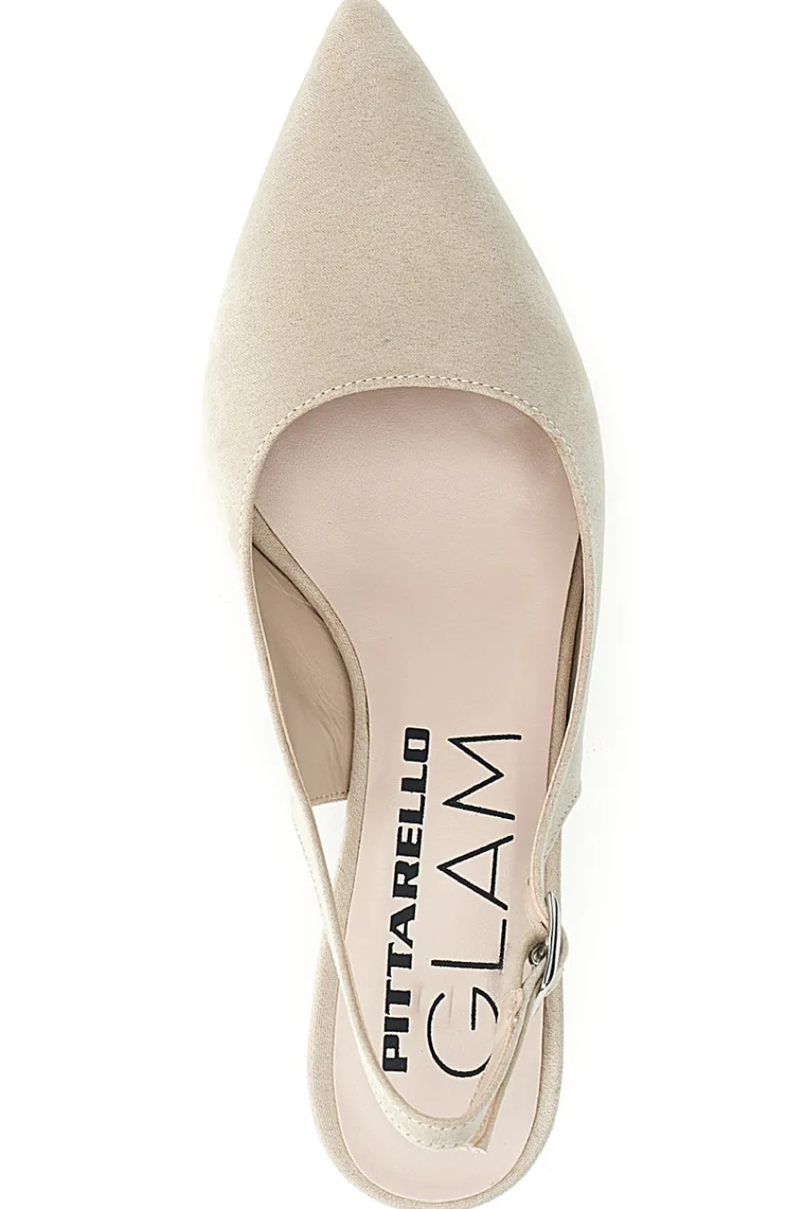 Décolleté da donna beige con cinturino slingback 3123-PITTARELLO GLAM